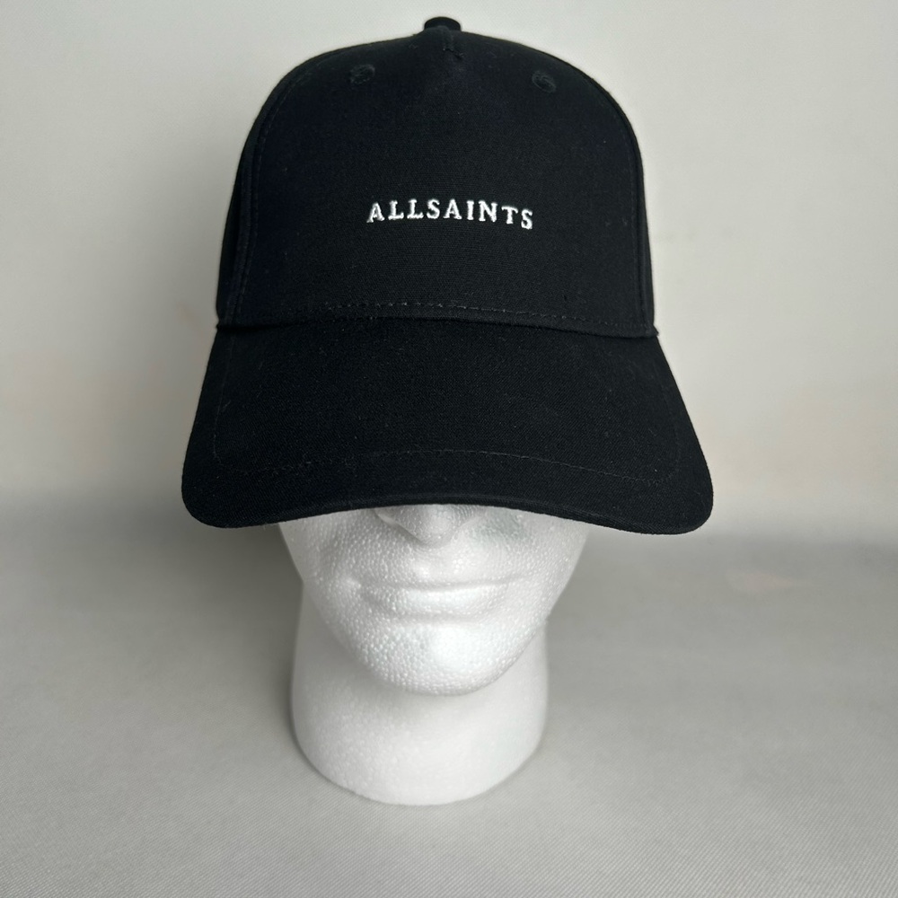 AllSaints Black Baseball Cap